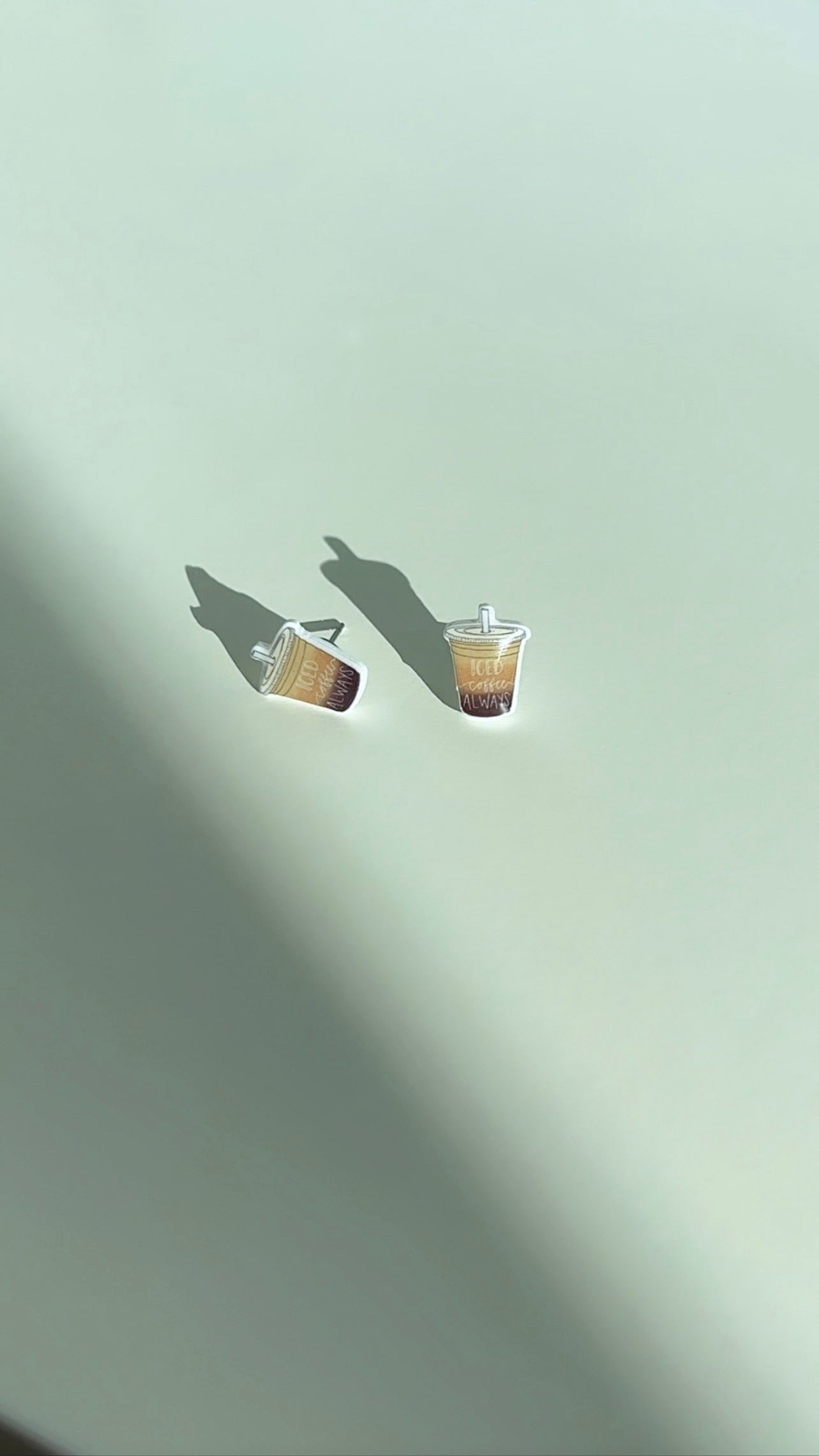 Iced coffee mini studs