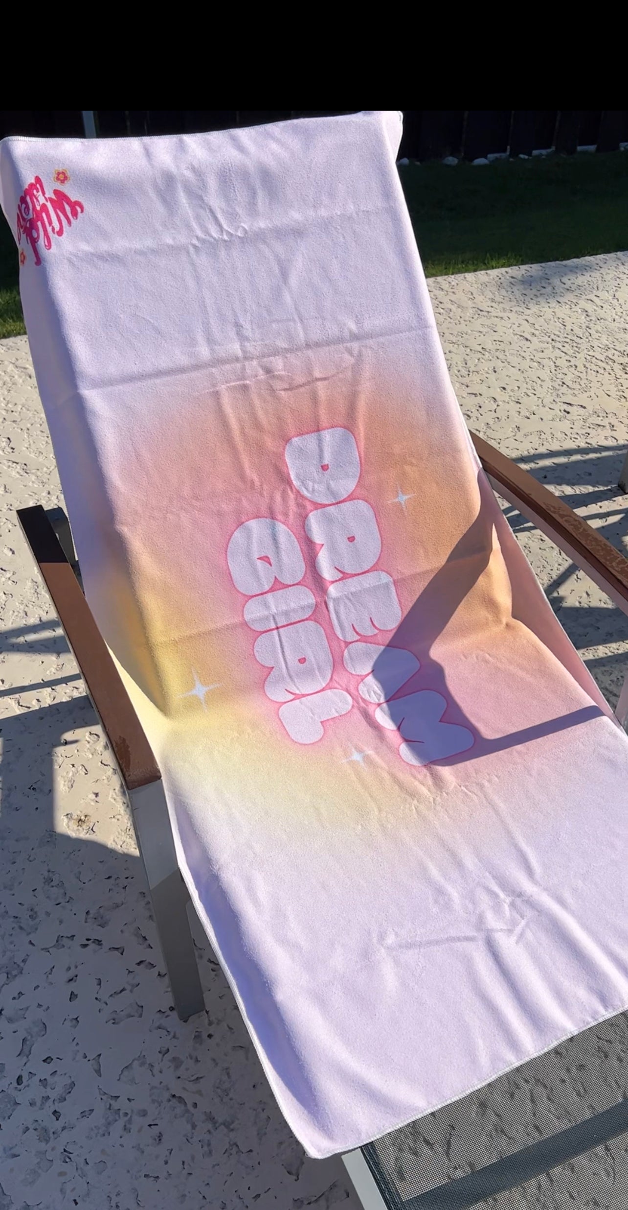 Dream girl towel