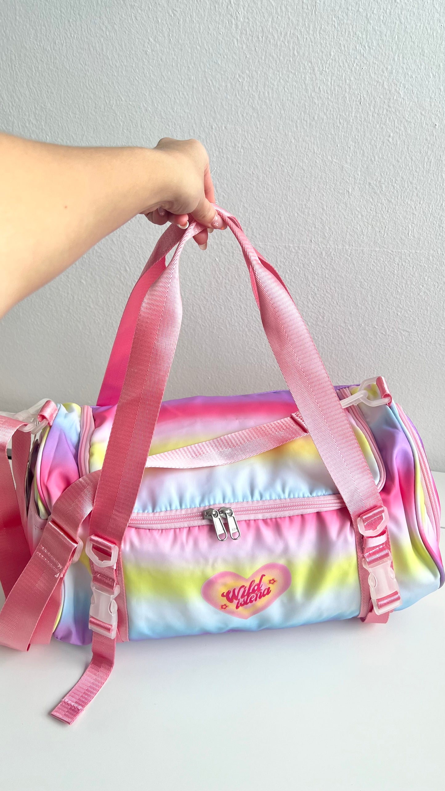 Every day rainbow duffle bag