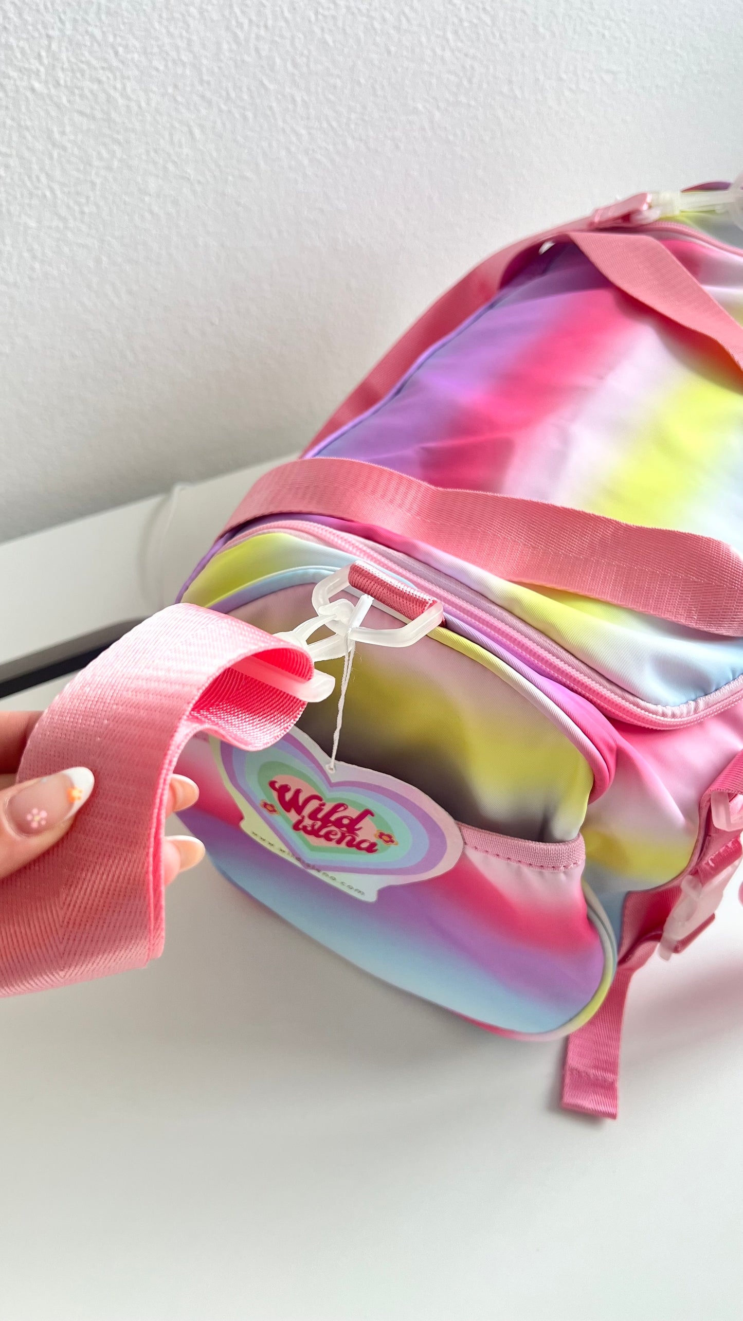 Every day rainbow duffle bag