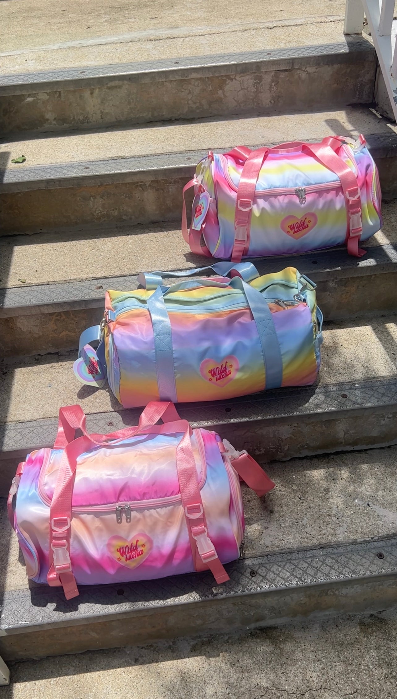 Every day rainbow duffle bag