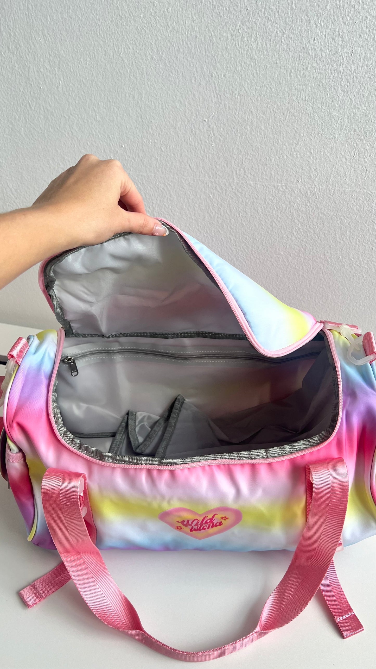 Every day rainbow duffle bag