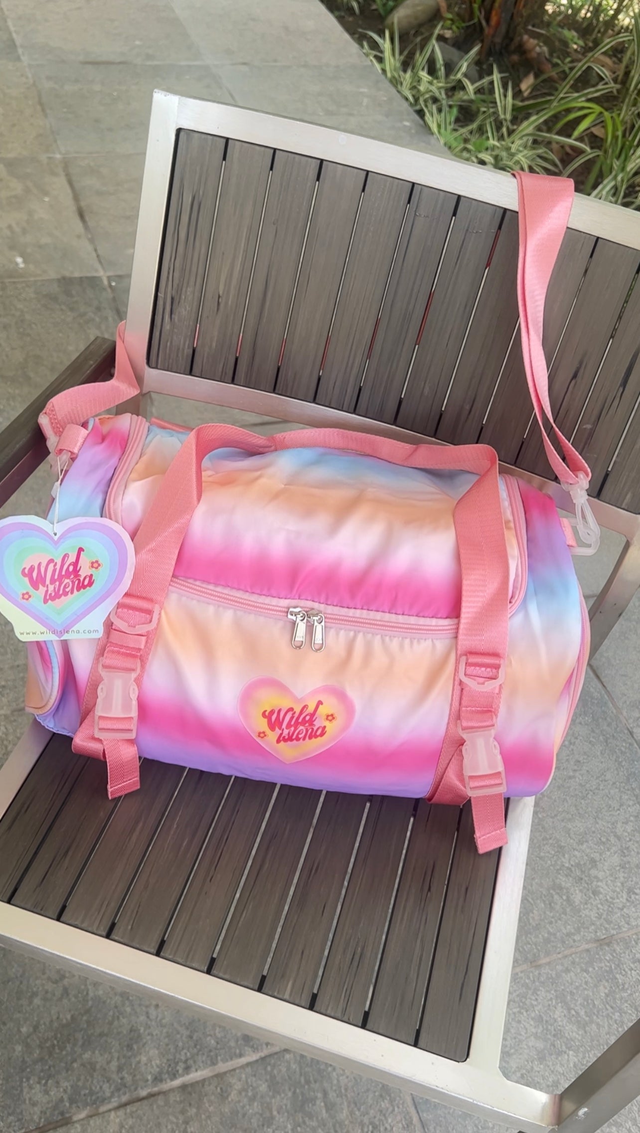 Every day triple pink duffle Bag