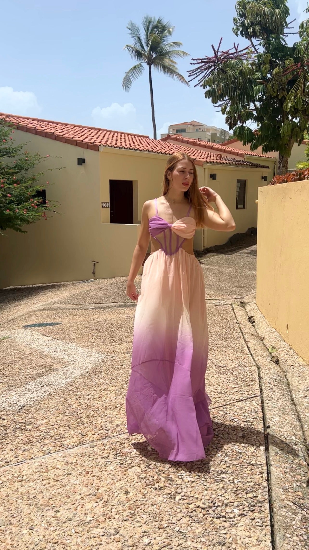 New Gradient maxi dress