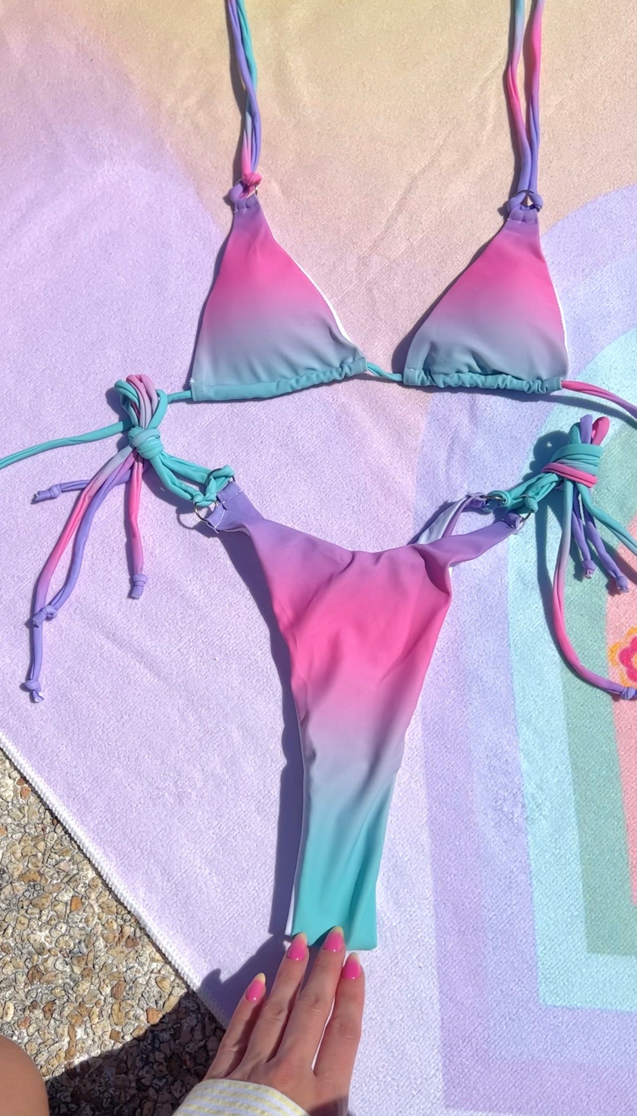 Blue & purple blur swim Set