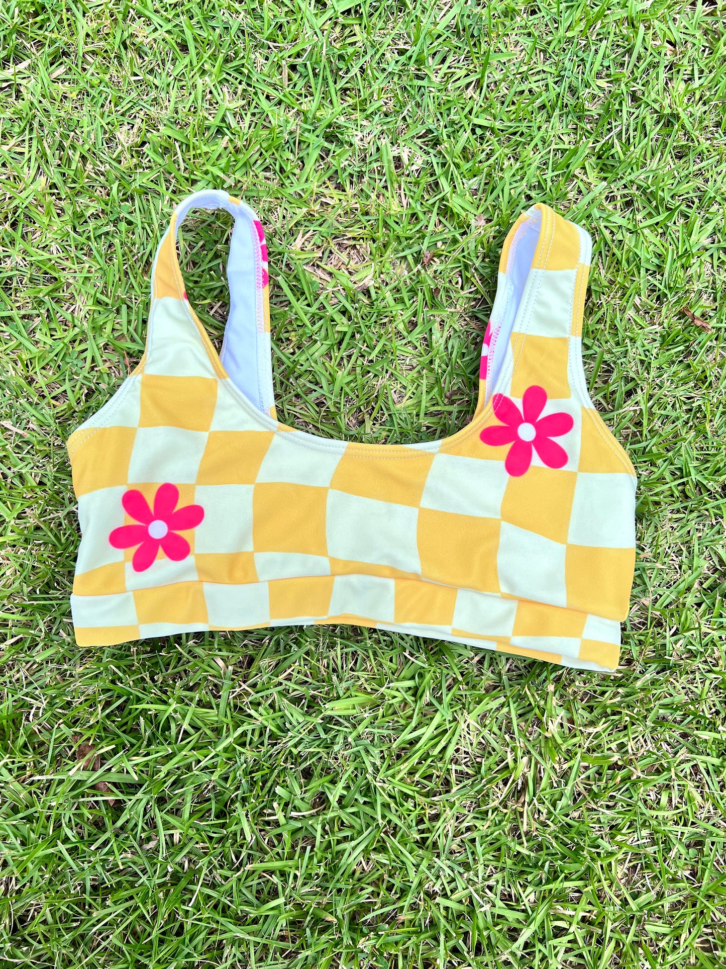 Checkers bikini Top