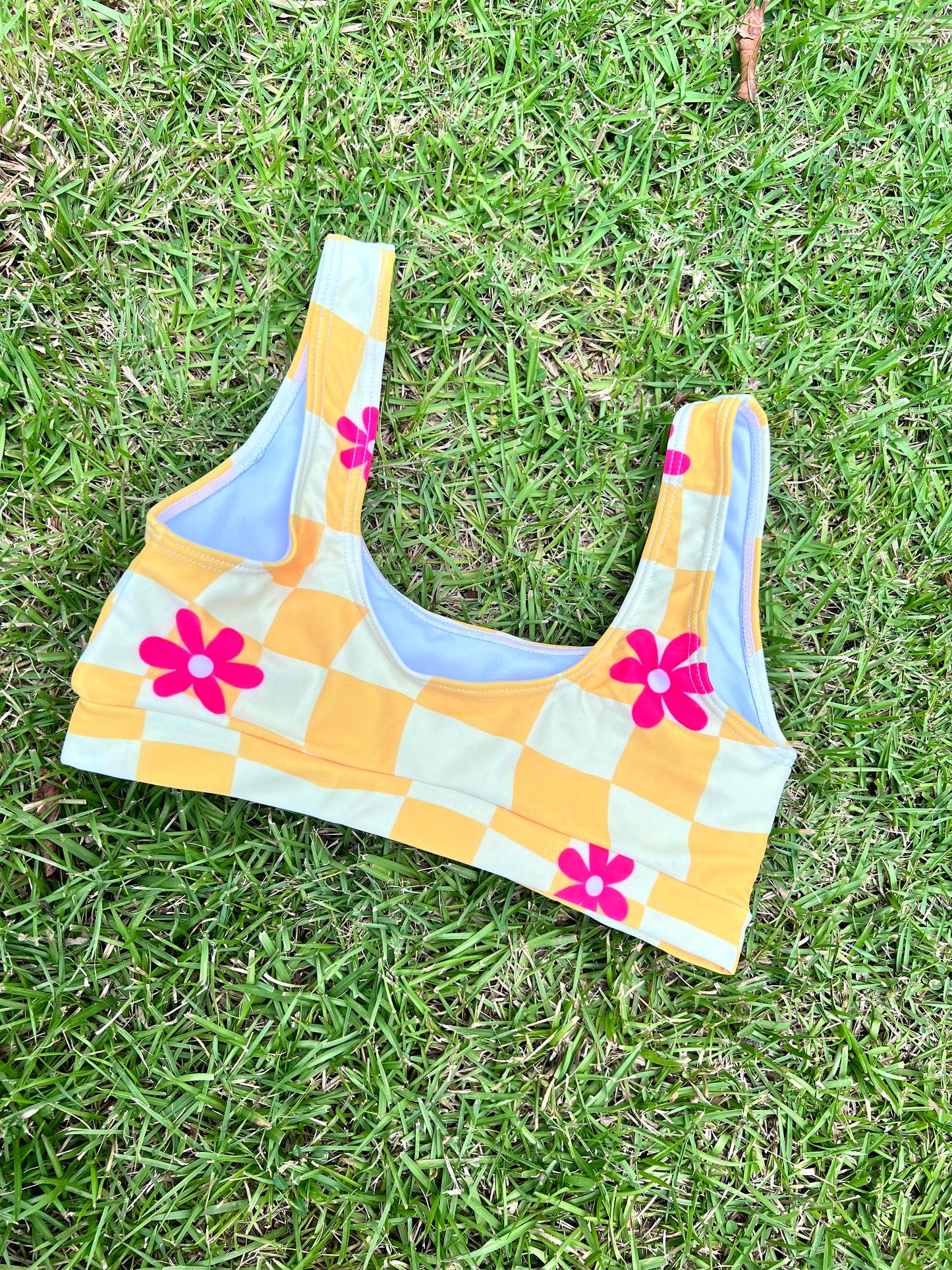 Checkers bikini Top