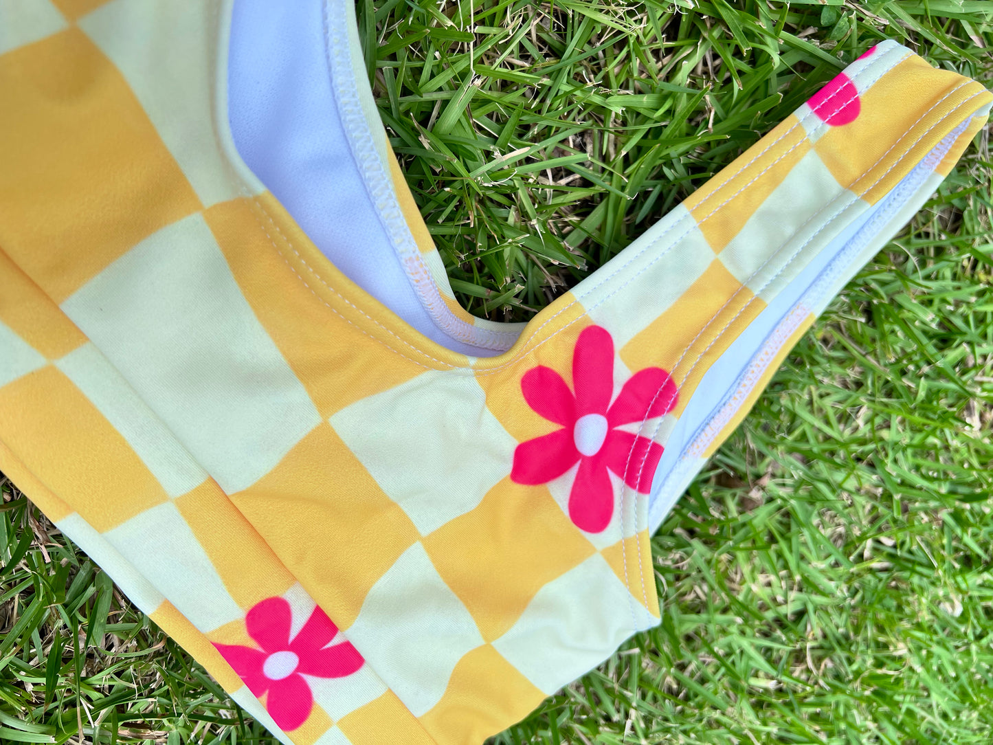 Checkers bikini Top