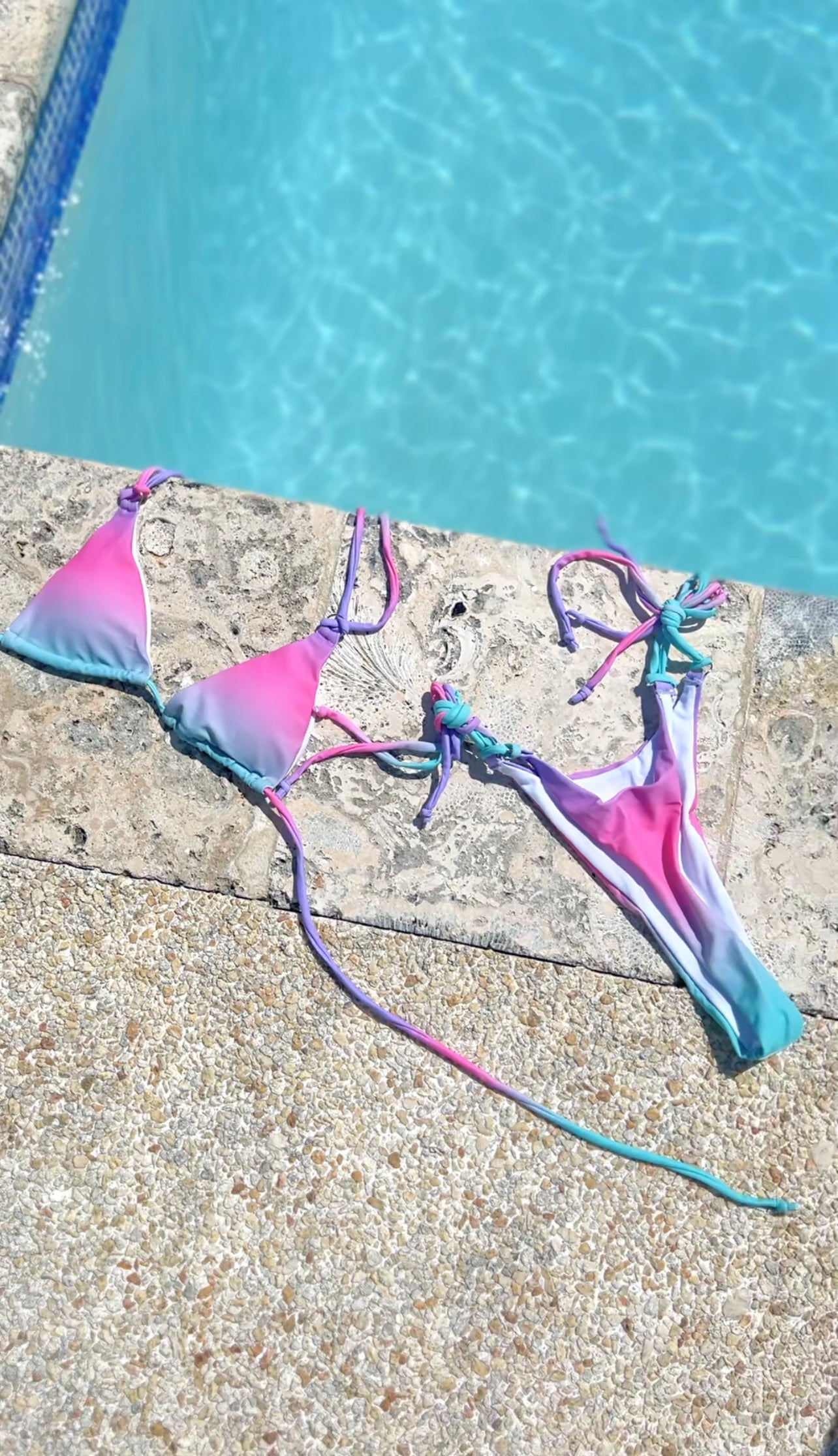 Blue & purple blur swim Set